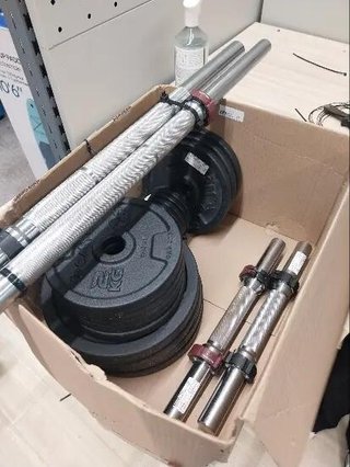 KIT de pesas con mancuernas y barra 50kg CORENGTH