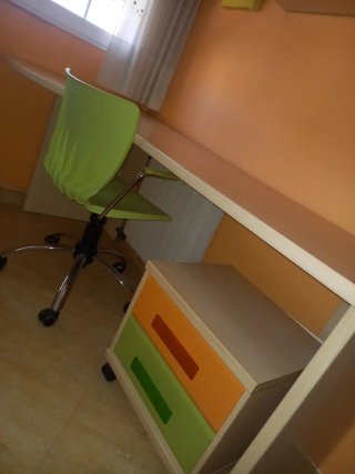 Litera con escritorio y cajones
