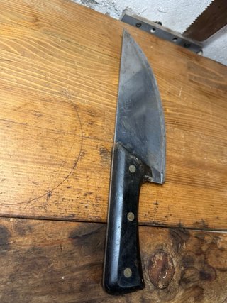 Hacha antigua carnicería