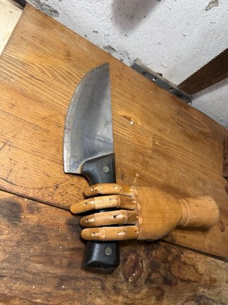 Hacha antigua carnicería
