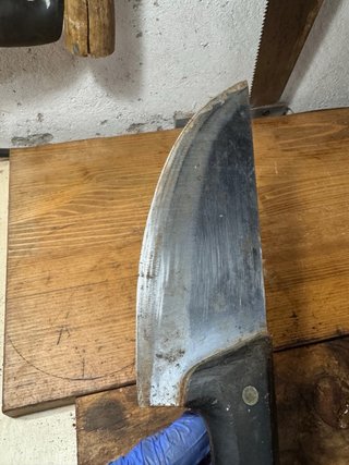 Hacha antigua carnicería
