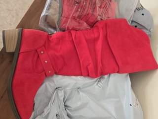 Botas altas rojas