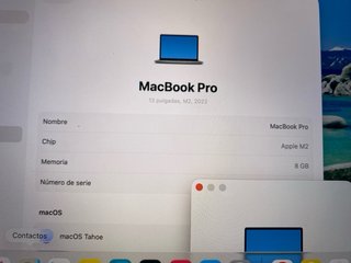 MacBook Pro 13 M2 2022 512GB SSD 8GB RAM