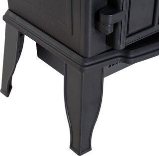 Estufa Eléctrica de Suelo Potencia 1000W / 2000W Con Efecto Llama de Brillo Regulable, Chimenea Eléctrica Con Temperatura Regulable y Protección Contra Sobrecalentamiento, 39X23X56.5Cm, Negro