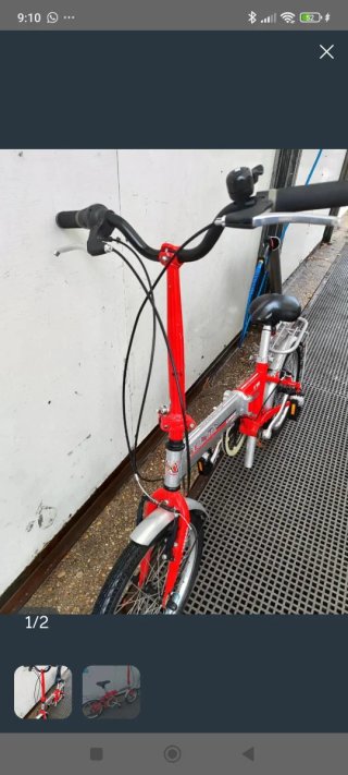 Bicicleta plegable Monty F18 20 6v