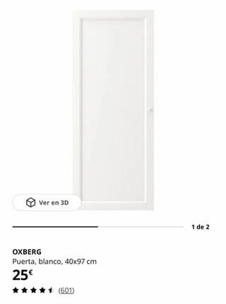 Puerta oxberg estanteria billy (COMO NUEVA)