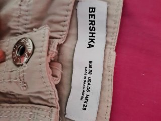 Pantalones cargo beige