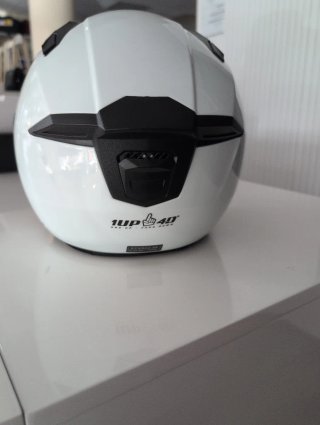 Casco Moto Jet Blanco con Visera