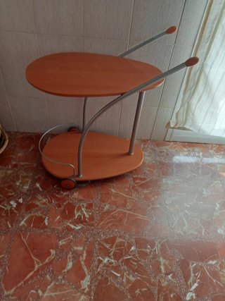Mesa camarera madera y metal