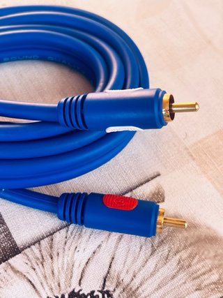 Cavo Audio Stereo 2 RCA Blu Professionale