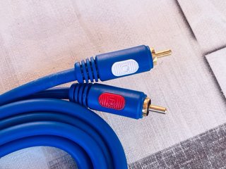 Cavo Audio Stereo 2 RCA Blu Professionale