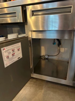 Mueble cafetero acero inoxidable