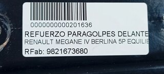 REFUERZO PARAGOLPES DELANTERO RENAULT MEGANE IV BERLINA 5P EQUILIBRE