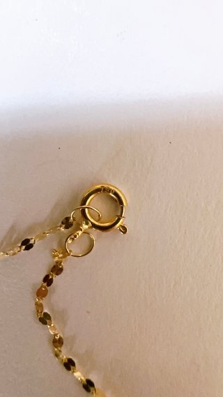 Collana con cuore in oro giallo 18kt 750
