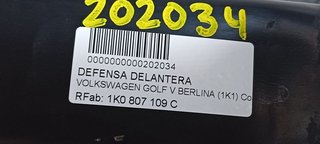 DEFENSA DELANTERA VOLKSWAGEN GOLF V BERLINA (1K1) Conceptline (E)