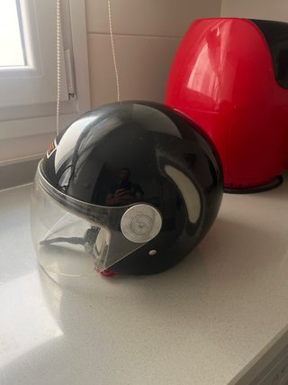 Casco Moto Jet Negro Ecco!