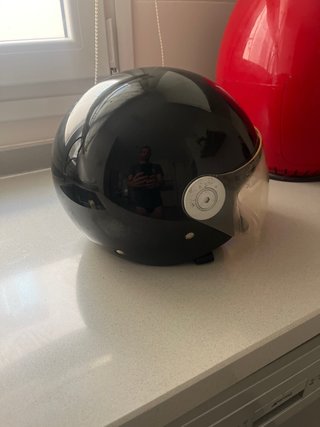 Casco Moto Jet Negro Ecco!