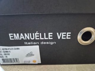 Sandalo donna pelle beige intrecciato