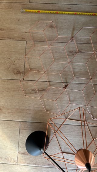 Lámpara colgante y colgador geométrico