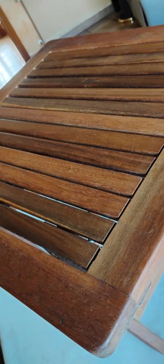 Mesa plegable teca jardín