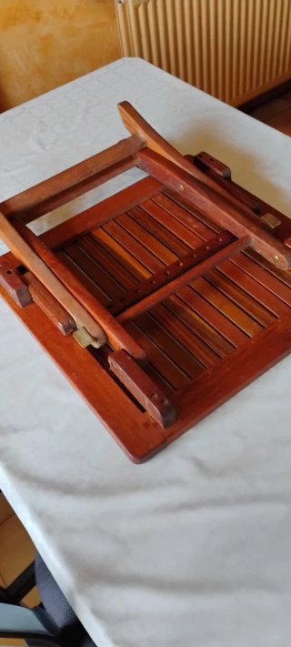 Mesa plegable teca jardín