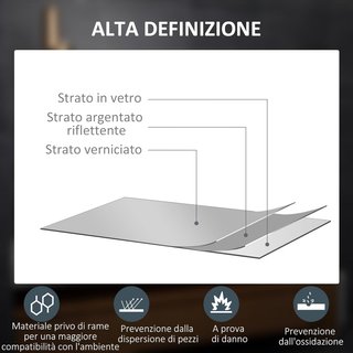 Espejo de Baño Con Luz LED 70X50 Cm, 3 Colores de Luz, 3000K-6500K, Interruptores Táctiles, Espejo de Pared Retroiluminado Con Brillo Regulable, Función de Memoria y Antiempañamiento, IP44