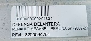REFUERZO PARAGOLPES DELANTERO RENAULT MEGANE II BERLINA 5P Authentique