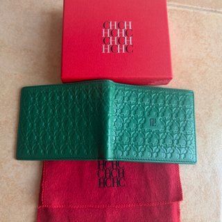 Oportunidad !!!Cartera Carolina Herrera Piel Verde
