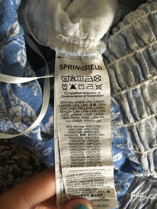 Mono Springfield floral azul talla 40