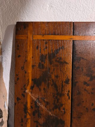 Mesa de madera rústica
