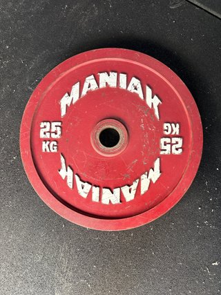 Disco Maniak 25kg Powerlifting Calibrado IPF