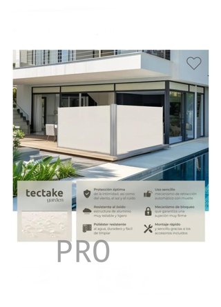 Tessuto laterale doppio in alluminio 2x6m
