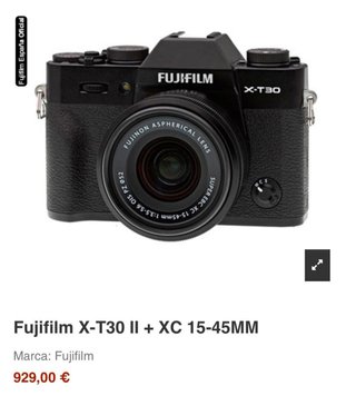 Fujifilm X-T30 II + XC 15-45mm (objetivo incluido)