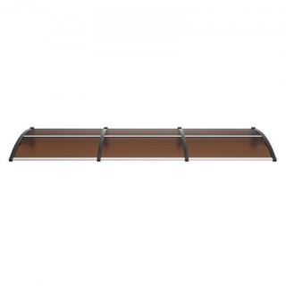 Toldo para Ventana y Puerta 40" x 120", Policarbonato UPF 50+ para Entrada Exterior, Toldo de Sobrepuerta para Protección Solar, UV, Lluvia, Nieve, Hoja Hueca