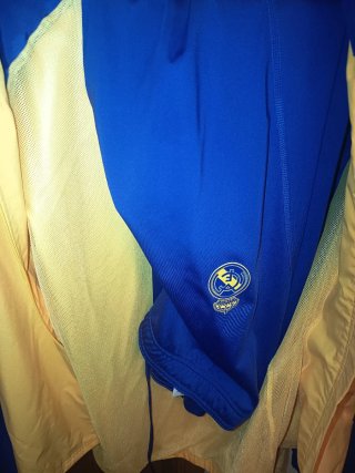 Chándal Real Madrid Adidas morado y Amarillo