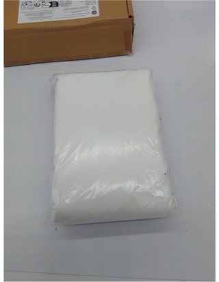 Amazon Basics Sabana Bajera Ajustable - 160 x 200 x 30 cm - de Poliéster Microfibra - Blanco