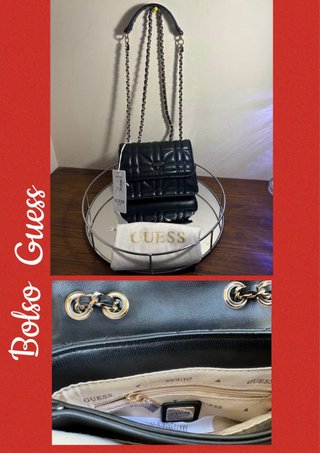Bolso Negro Guess Nuevo