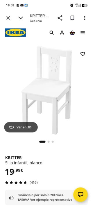 Conjunto mesa y sillas para niños