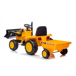 Buddy - Tractor con pala y remolque infantil 12v