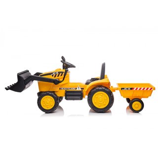 Buddy - Tractor con pala y remolque infantil 12v