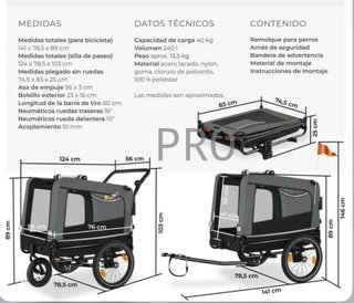 Remolque para perros