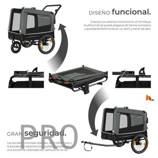 Remolque para perros