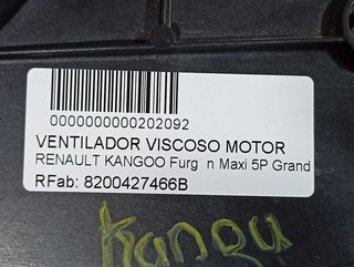 ELECTROVENTILADOR RENAULT KANGOO Furgón Maxi 5P Grand Comfort