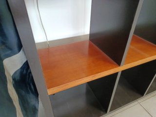 Mueble Kallax 10 huecos negro/marrón