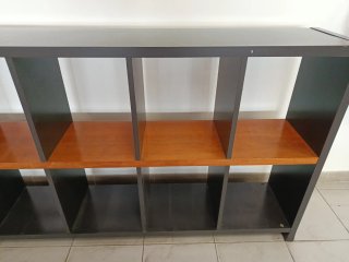 Mueble Kallax 10 huecos negro/marrón