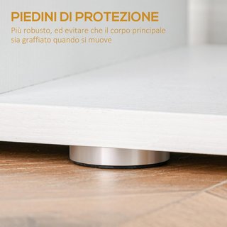 Estantería de Diseño, Estantería de Pared Blanca, 6 Estantes Descompuestos, Estructura en Zig-Zag, Moderna, Resistente, de Madera, para Salón y Oficina, 80X24X191Cm, Blanca