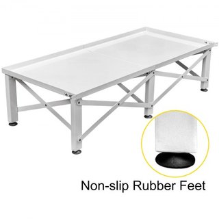 Pedestal de Lavandería 124x54.9 cm Pedestal de Lavandería Universal 30 cm de Altura Pedestal de Lavandería Universal con Pies Ajustables en Altura para Lavadoras, Secadoras, Congeladores o Refrige...