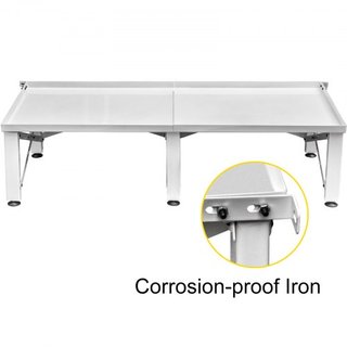 Pedestal de Lavandería 124x54.9 cm Pedestal de Lavandería Universal 30 cm de Altura Pedestal de Lavandería Universal con Pies Ajustables en Altura para Lavadoras, Secadoras, Congeladores o Refrige...