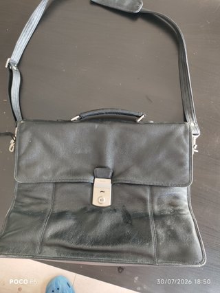 Maletín de piel Picard negro