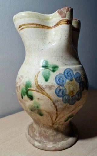 Brocca Maiolica Policroma 1800